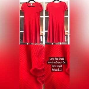 Missimo Supply Co Red Dress Small